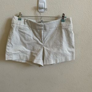 Loft Shorts Tan and White Size 6